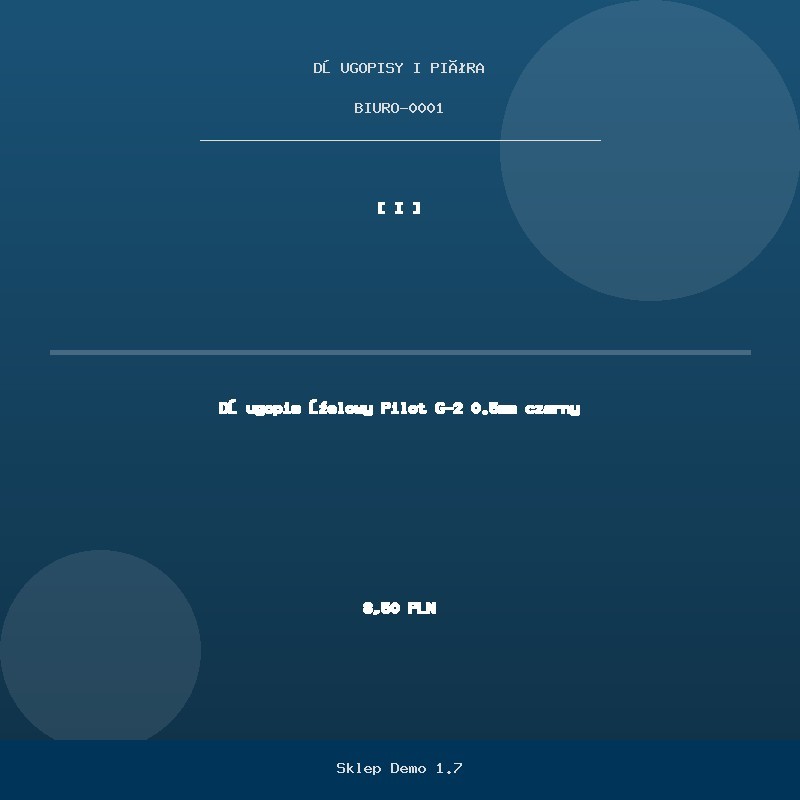 Długopis żelowy Pilot G-2 0.5mm czarny