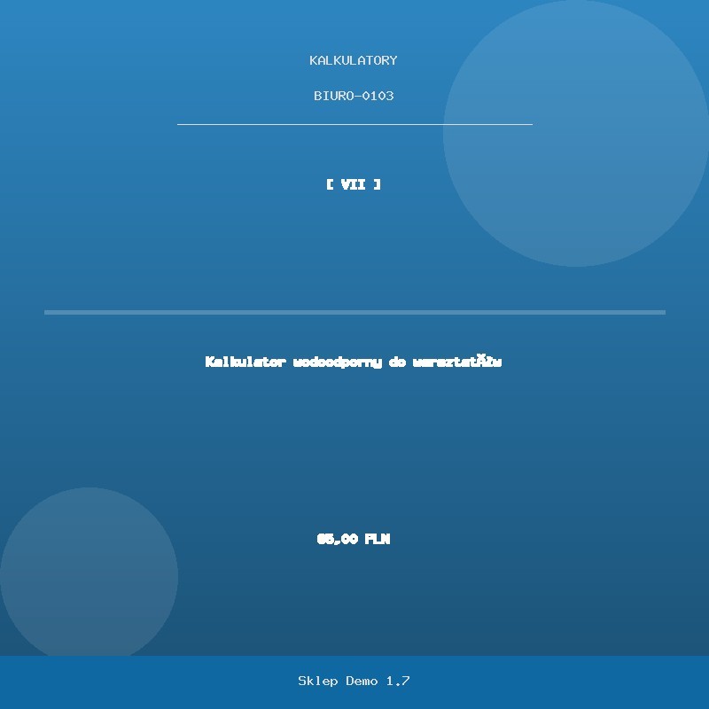 Waterproof workshop calculator