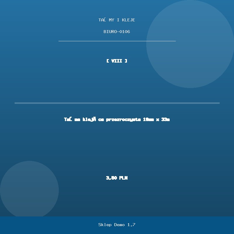 Taśma klejąca przezroczysta 19mm x 33m