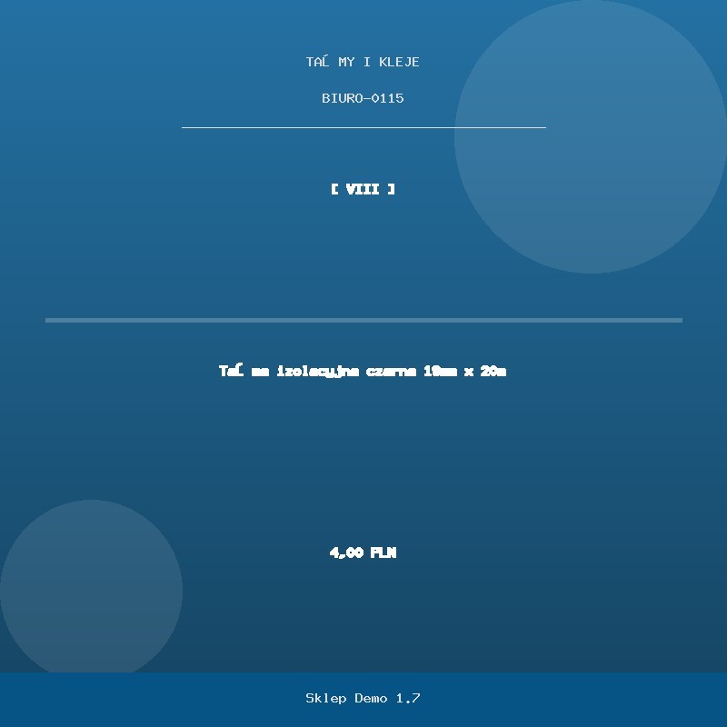 Taśma izolacyjna czarna 19mm x 20m