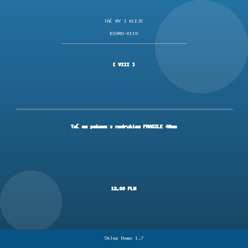 FRAGILE printed packing tape 48mm