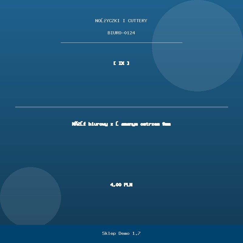 Nóż biurowy z łamanym ostrzem 9mm