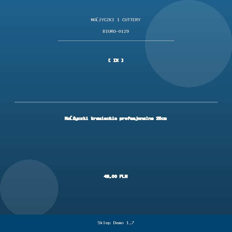 Nożyczki krawieckie profesjonalne 25cm