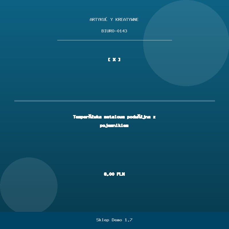 Temperówka metalowa podwójna z pojemnikiem