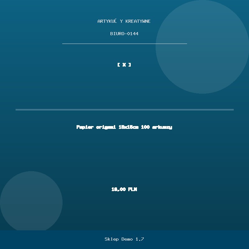 Papier origami 15x15cm 100 arkuszy