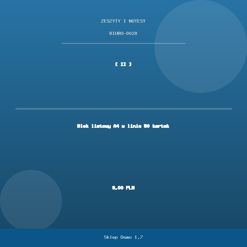 Blok listowy A4 w linie 50 kartek
