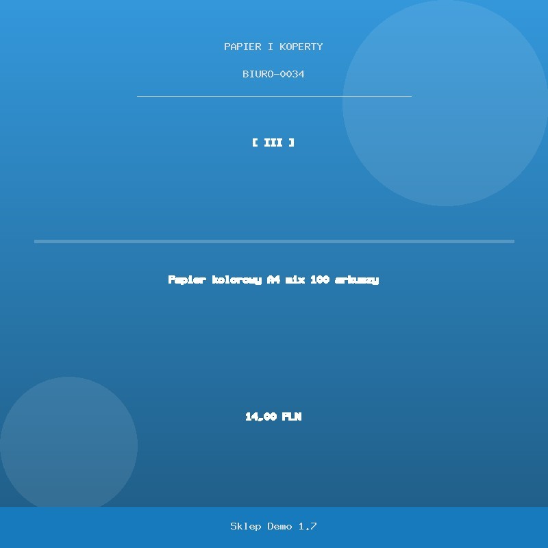 Colored paper A4 mix 100 sheets