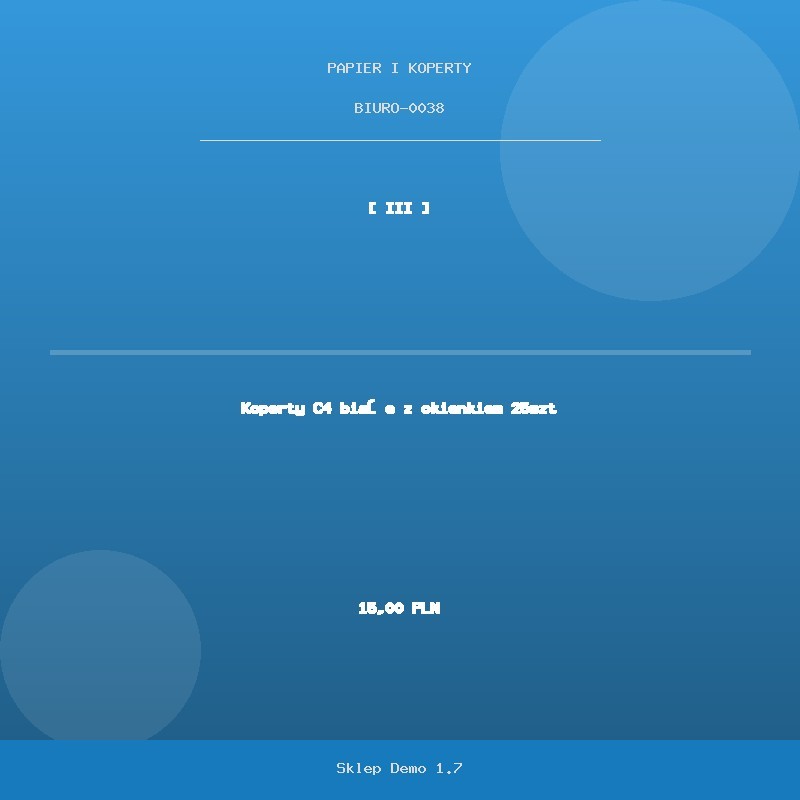 Envelopes C4 white window 25pcs