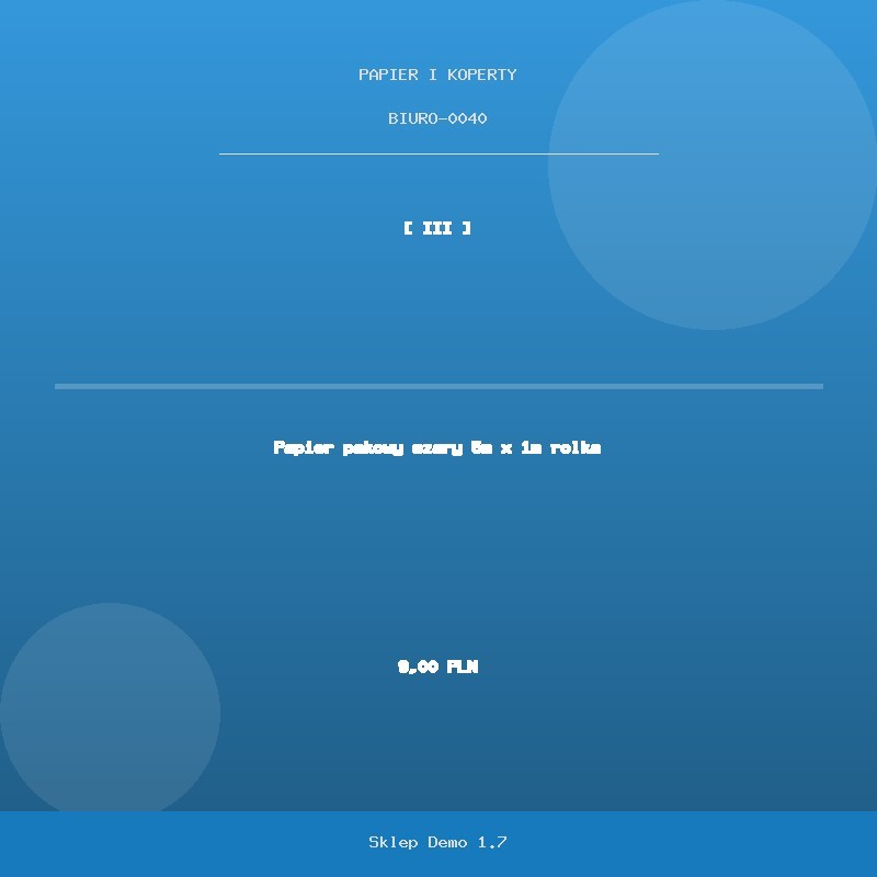 Wrapping paper grey 5m x 1m roll