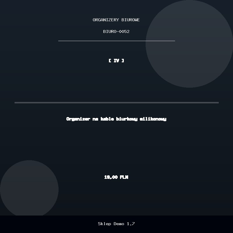 Organizer na kable biurkowy silikonowy