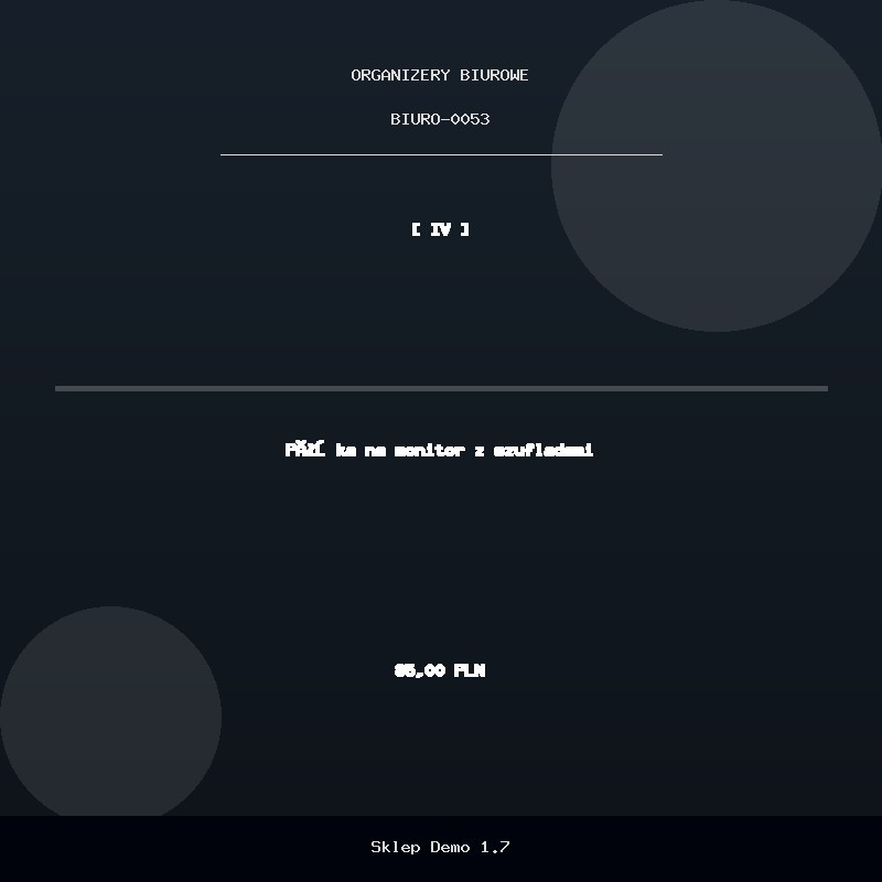 Półka na monitor z szufladami