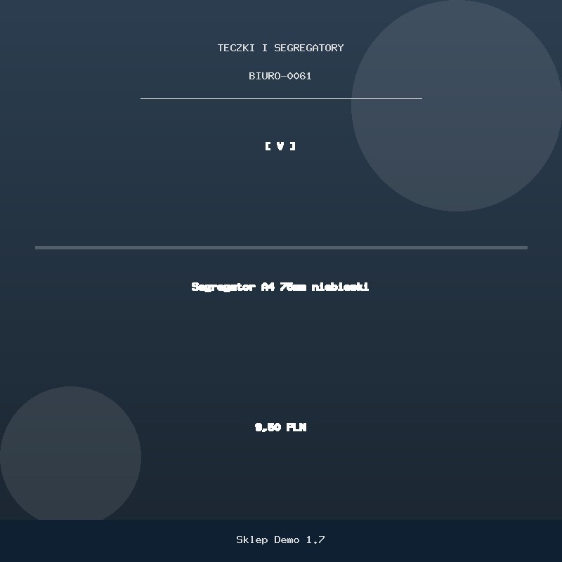 Segregator A4 75mm niebieski