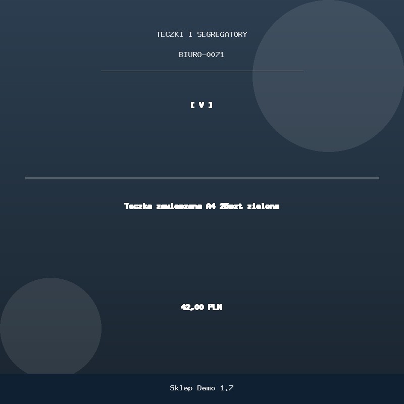 Teczka zawieszana A4 25szt zielona