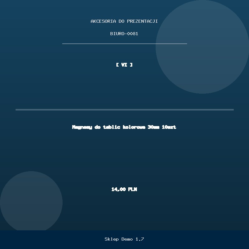 Magnesy do tablic kolorowe 30mm 10szt