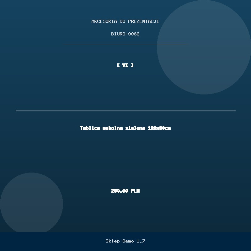 Tablica szkolna zielona 120x90cm