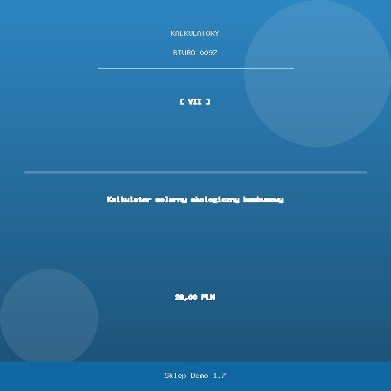 Solar calculator eco bamboo